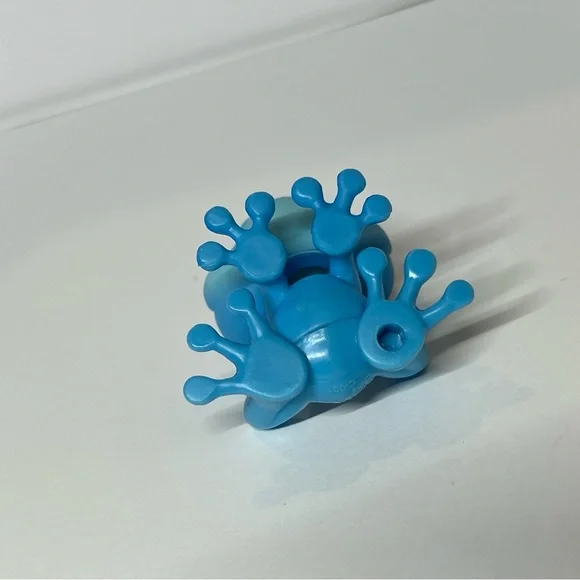 Authentic Littlest Pet Shop LPS Hasbro #806 Blue Spotted Frog Trampoline Orange - Picture 5 of 11